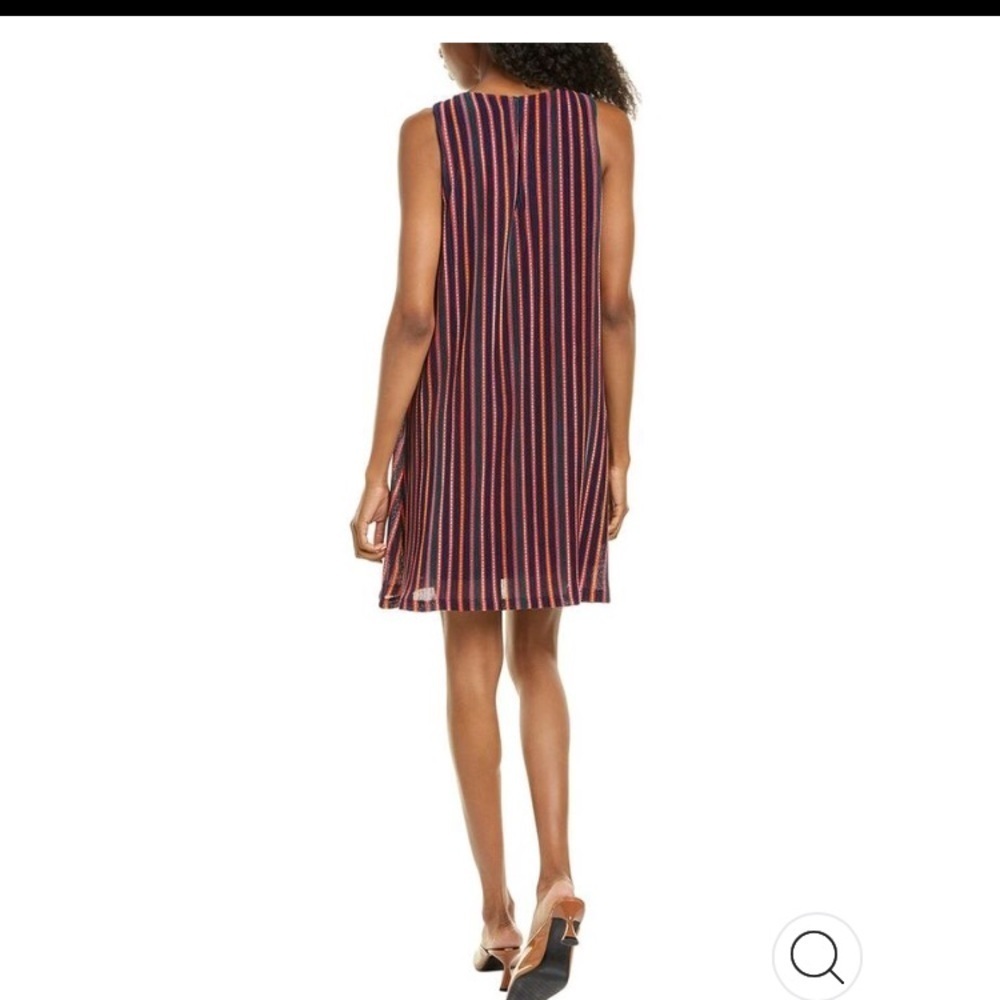 Adrianna Papell Striped Sleeveless Mini Dress - Picture 4 of 11